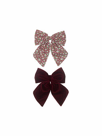 MIMI & LULA | Haarspangen 2 Stück AGNES OVERSIZE BOW PACK- BURGUNY Into the Woods