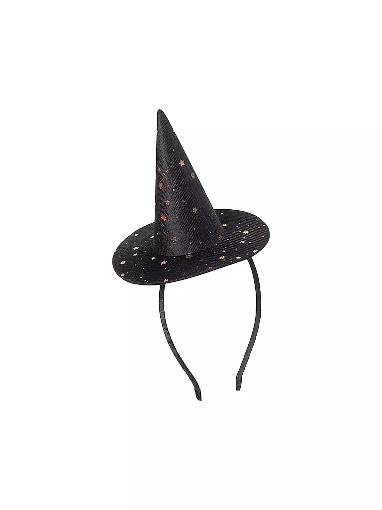 MIMI & LULA | Haarreif Hut RAVEN STARRY VELVET MINI WITCH HAT Black | schwarz