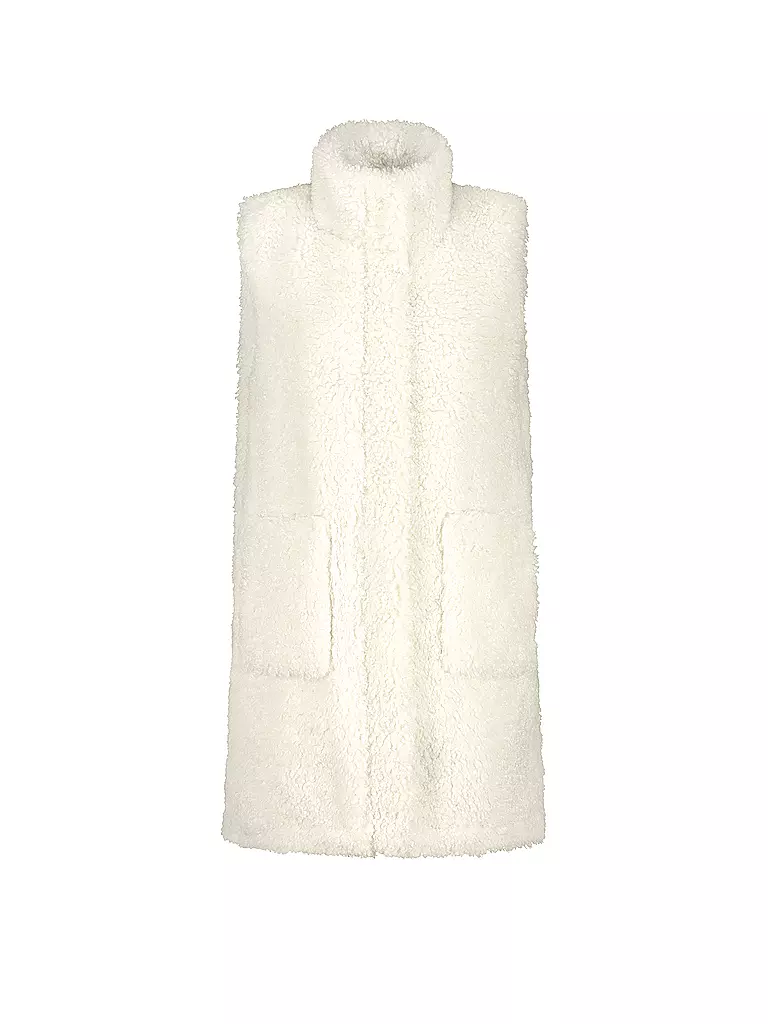 MONARI | Gilet in Felloptik | creme