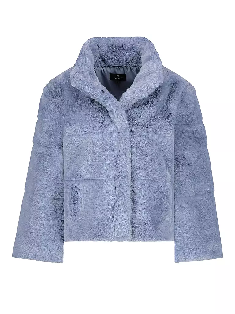 MONARI | Jacke in Felloptik | blau