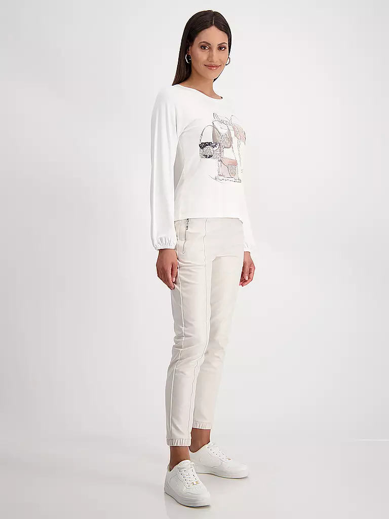 MONARI | Langarmshirt  | creme