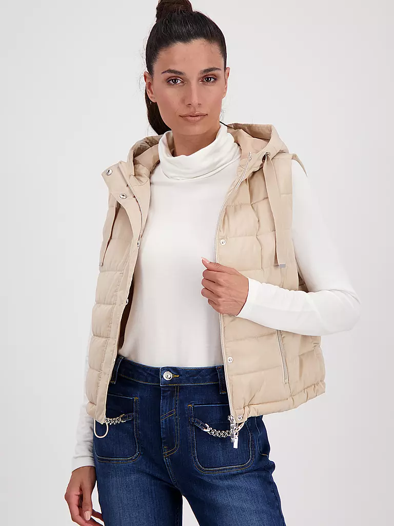 MONARI | Steppgilet | beige