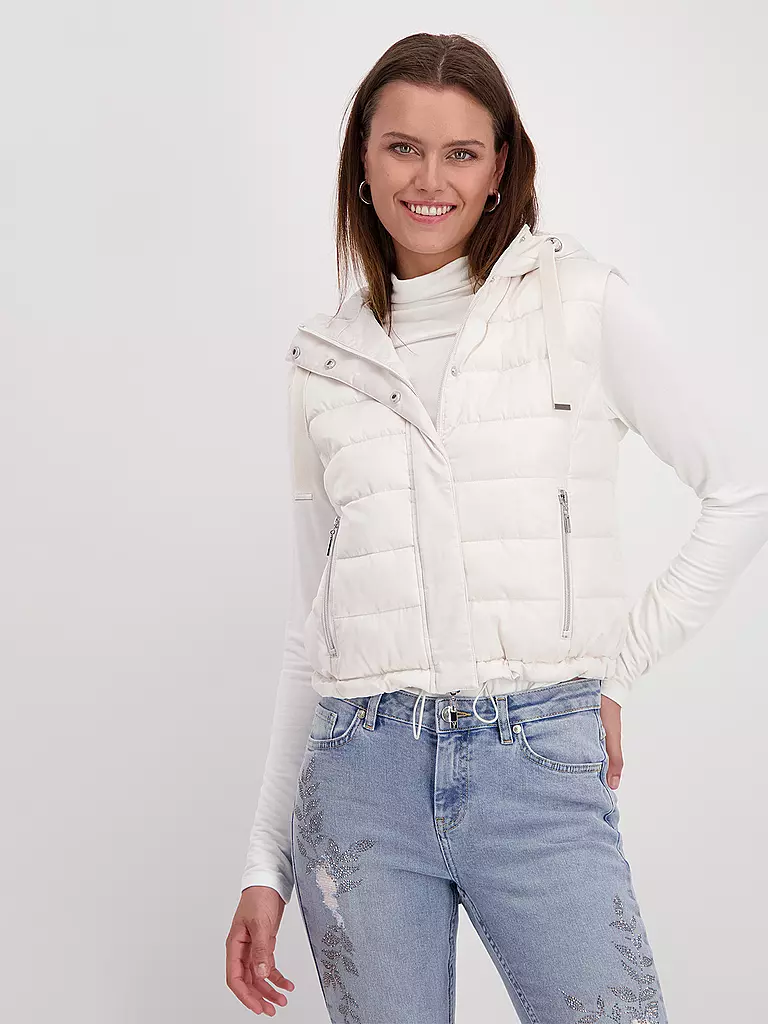 MONARI | Steppgilet | creme