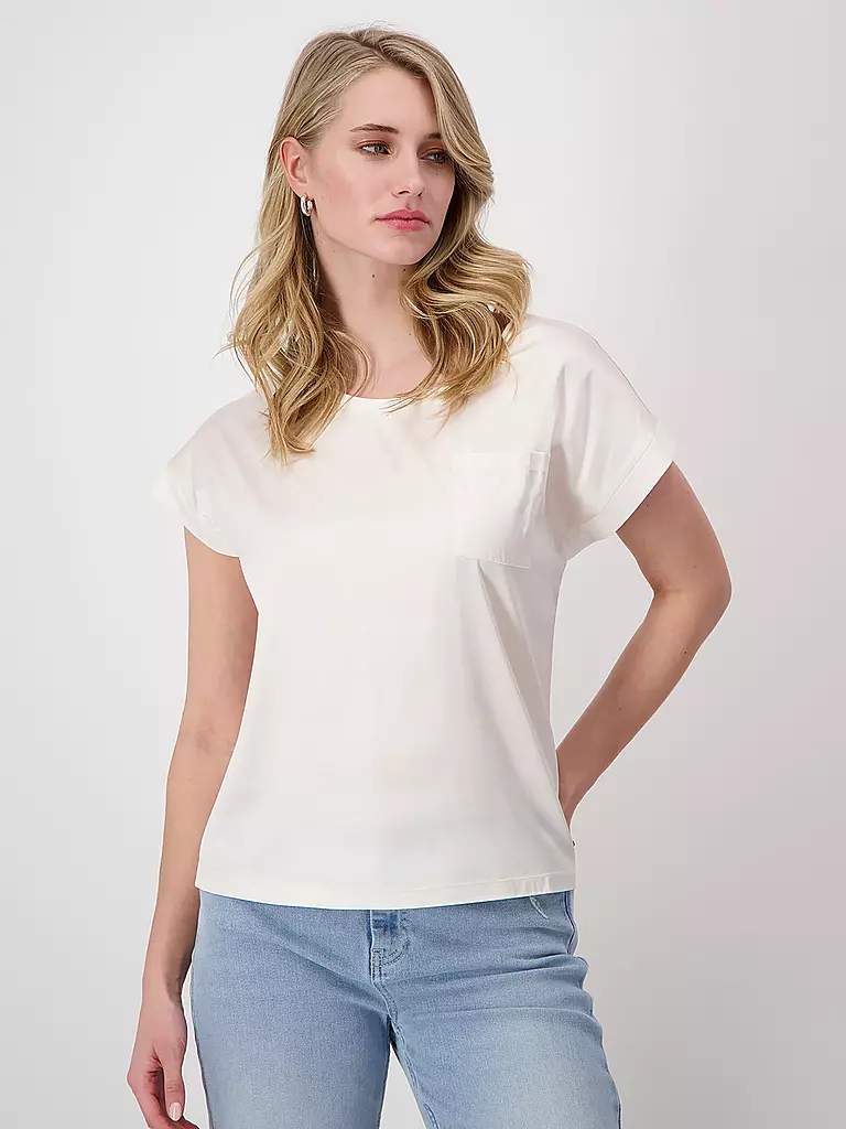 MONARI | T-Shirt  | creme