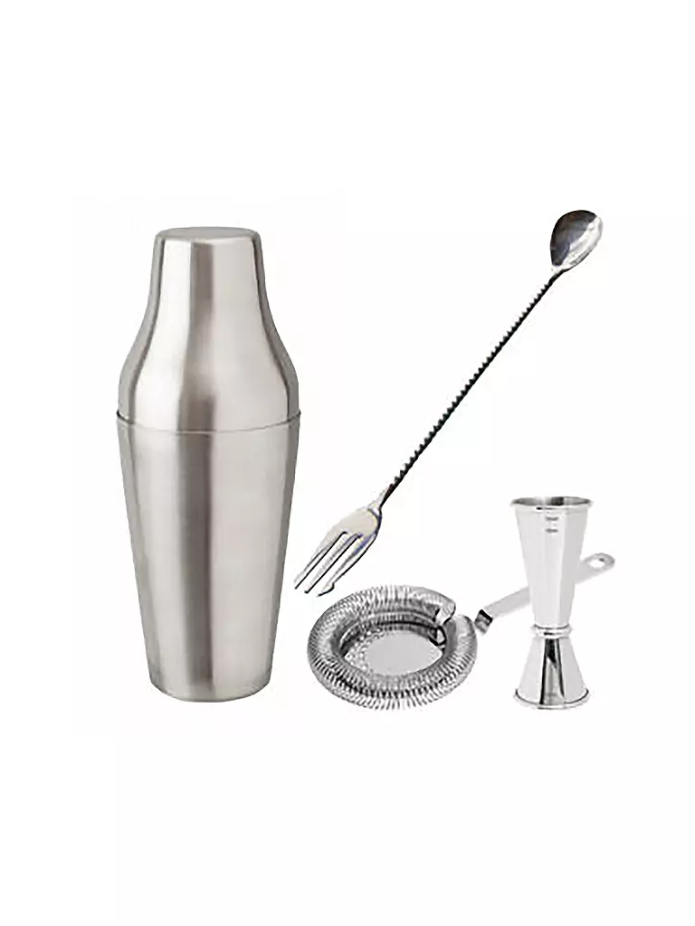 NORDIC BAR | Cocktail Set Geschenkbox Steel | silber