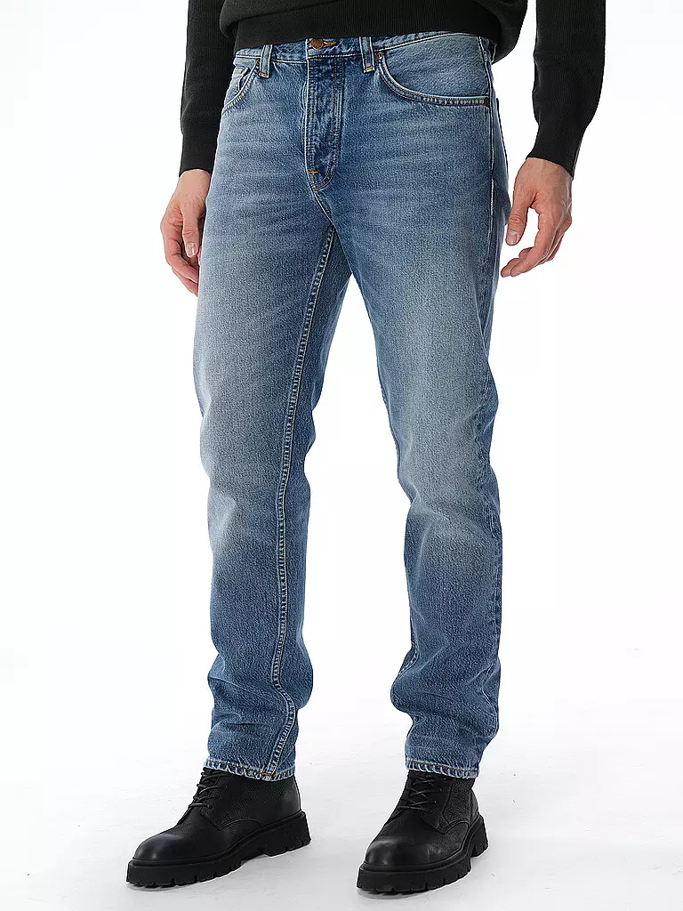 NUDIE JEANS | Jeans Tapered Fit EDDIE II | blau