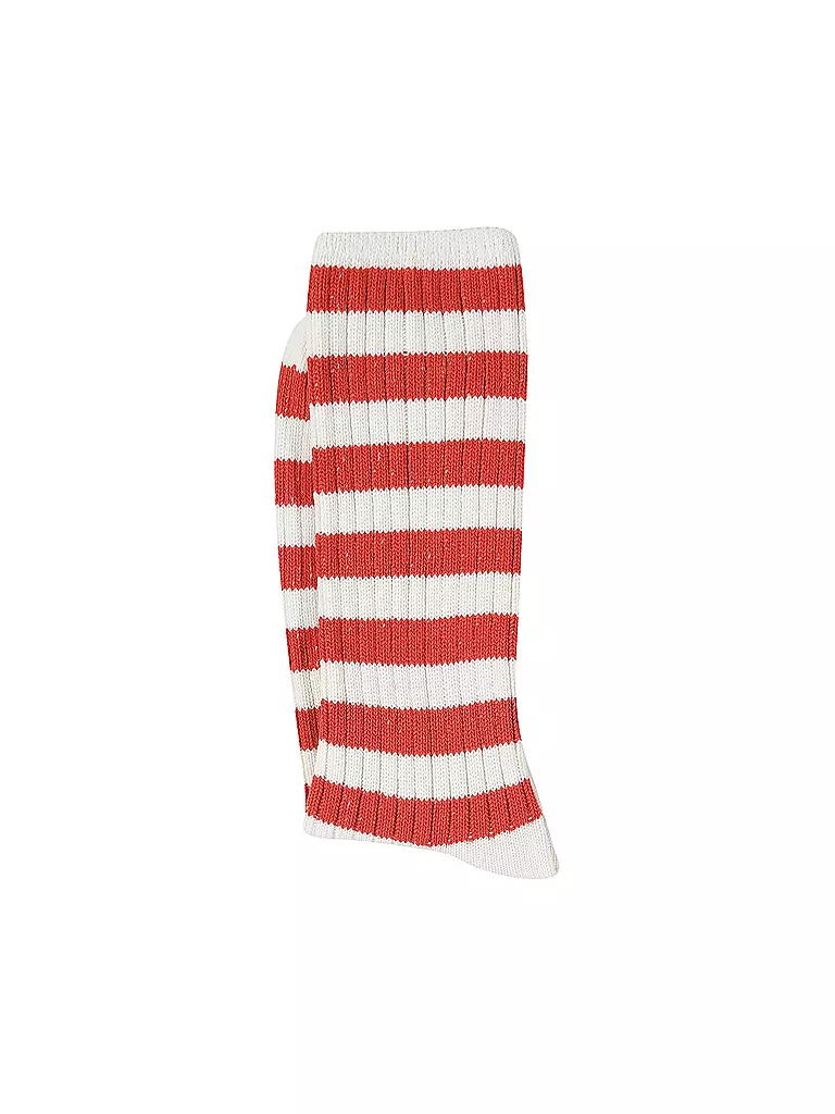 NUDIE JEANS | Socken (red) | weiss