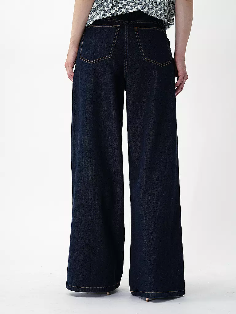 OFFICINE GENERALE | Jeans Wide Leg MOENA | dunkelblau