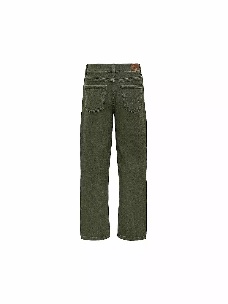 ONLY | Mädchen Jeans Straight Fit KOGMEGAN  | olive