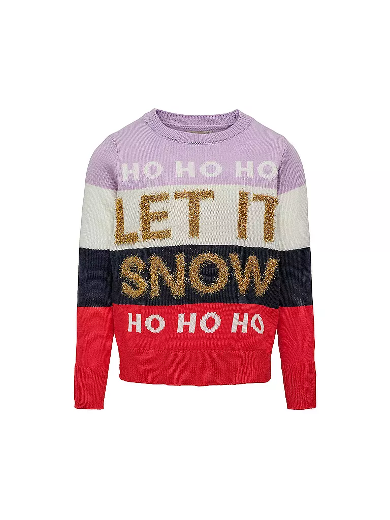 ONLY | Mädchen Pullover KOGXMAS SNOW | lila