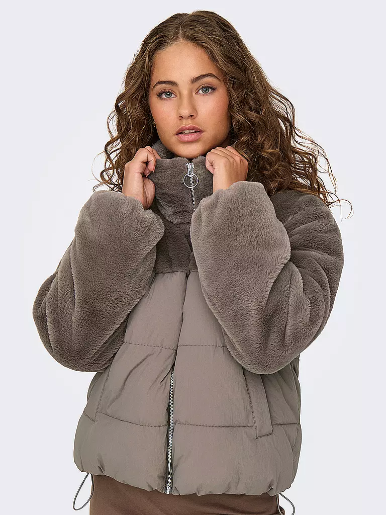 ONLY | Steppjacke ONLWANJA | hellgrau