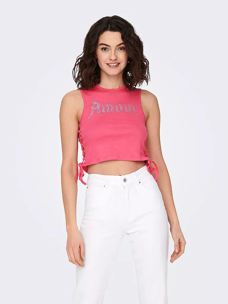 ONLY | Top Cropped Fit ONLTELMA | pink