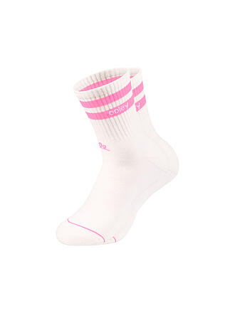 OOLEY | Socken STREETMOOD weiss / neon pink