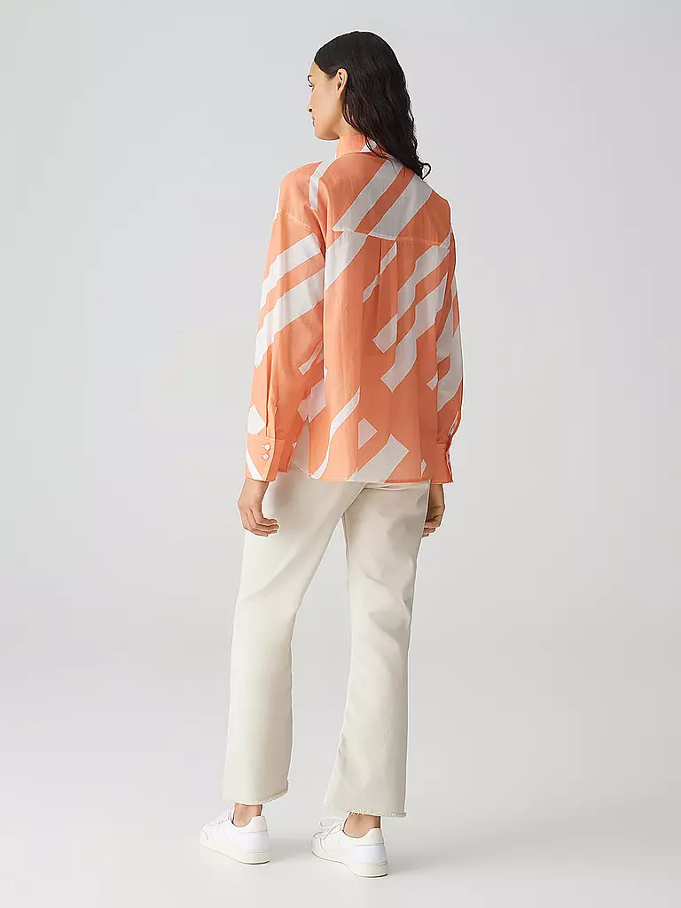 OPUS | Bluse FENLO STRIPE | orange