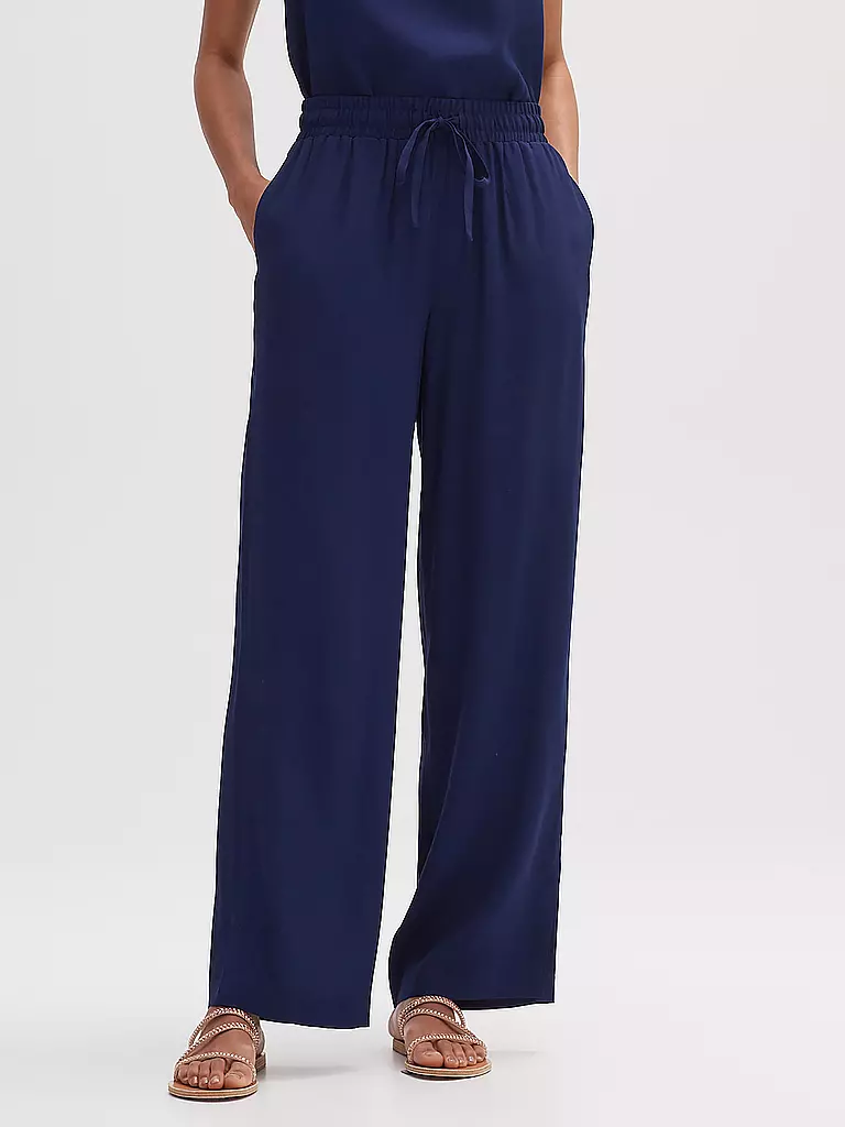 OPUS | Hose Wide Leg MIKALI | blau