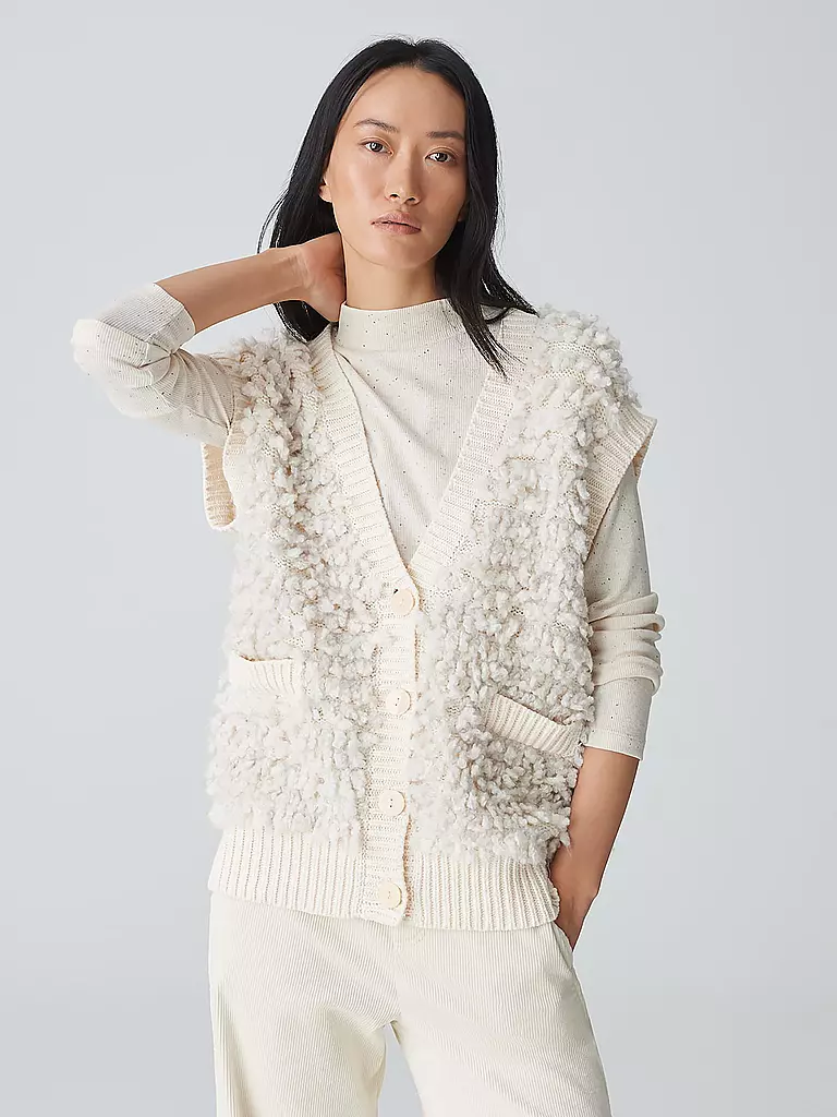 OPUS | Strickjacke DELUDA | creme