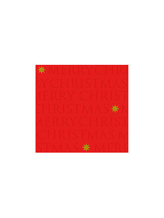 PAPER-PRODUCTS | Weihnachts Lunch-Servietten 33x33cm CHR.LETTERS.REL Red