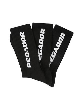 PEGADOR | Socken 3er Pkg. black/white