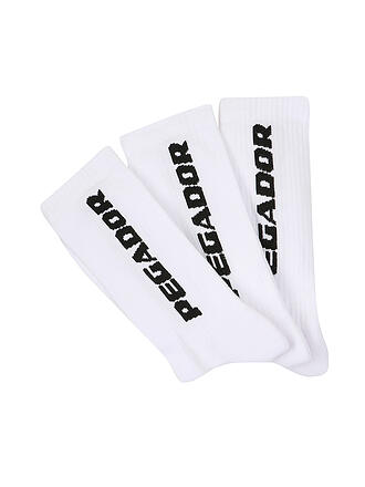 PEGADOR | Socken 3er Pkg. white/black