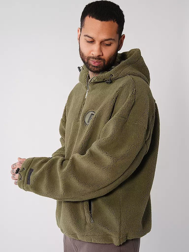 PEGADOR | Kapuzensweater - Hoodie FALL TEDDY | olive