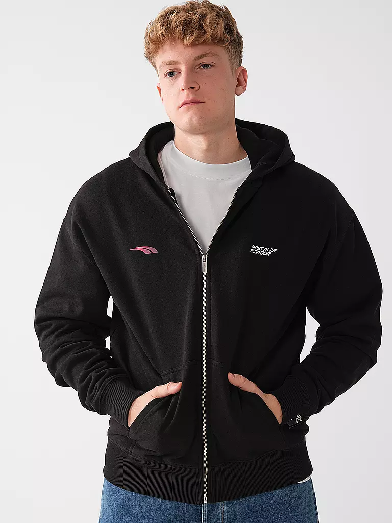 PEGADOR | Sweatjacke CLAYTON | schwarz