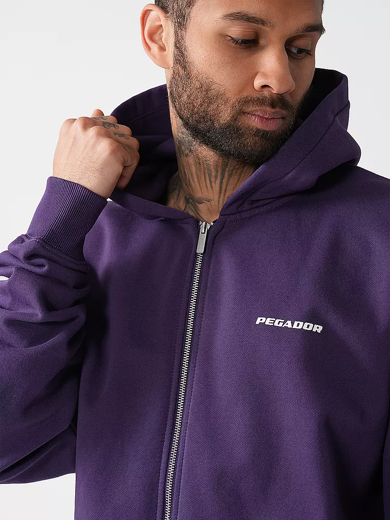 PEGADOR | Sweatjacke COLNE LOGO | lila