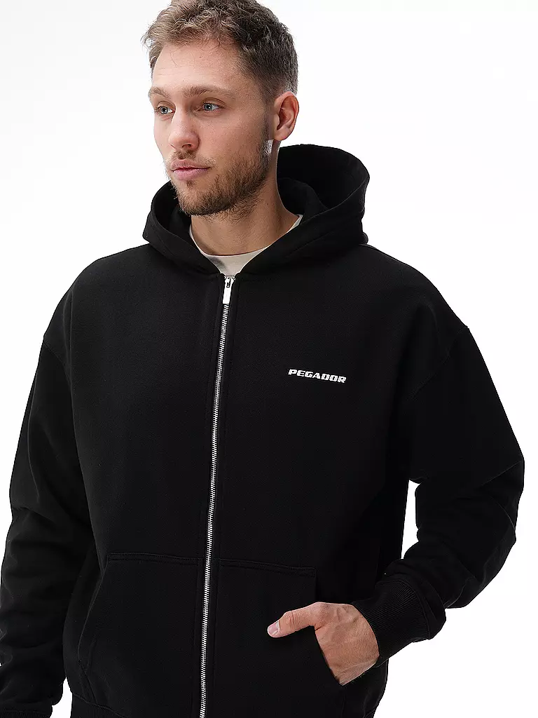 PEGADOR | Sweatjacke | schwarz