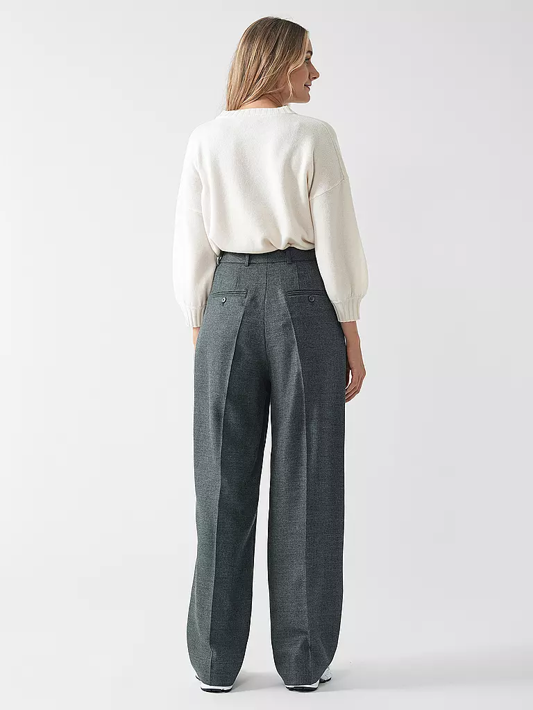 PHILLIP LIM | Hose Wide Leg  | grau