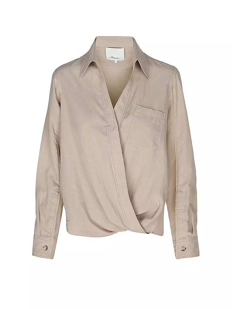 PHILLIP LIM | Wickelbluse  | beige