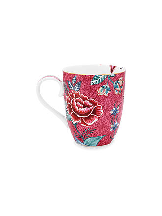 PIP STUDIO | Henkelbecher Large 350ml Flower Festival Dark Pink