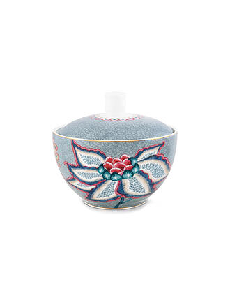 PIP STUDIO | Zuckerdose klein 300ml FLOWER FESTIVAL Light Blue