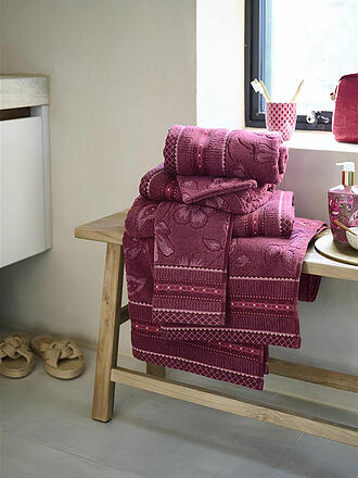 PIP STUDIO | Duschtuch  JASMIN JACQUARD 70x140cm Dark Pink