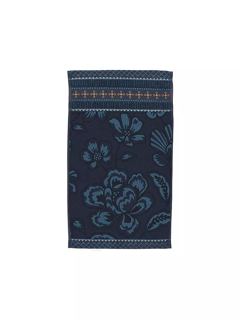 PIP STUDIO | Gästetuch  JASMIN JACQUARD 30x50cm Dark Blue | dunkelblau