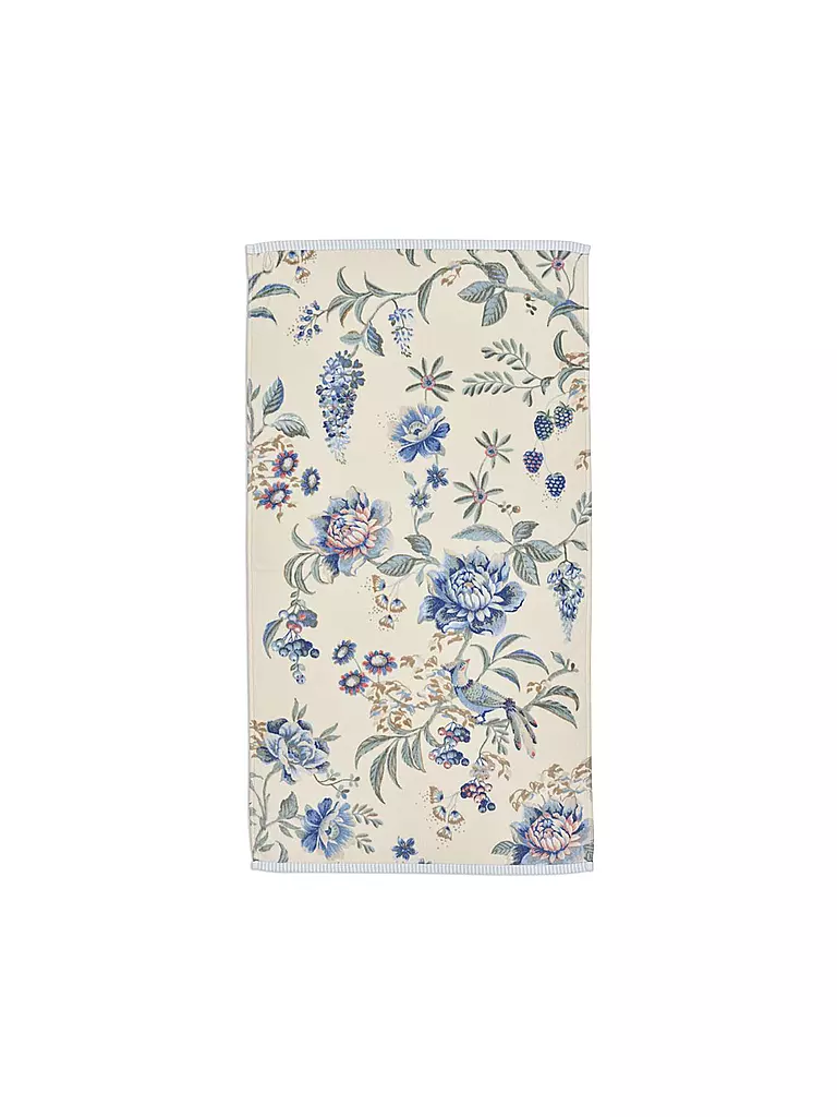 PIP STUDIO | Handtuch 55x100cm SECRET GARDEN Weiss-Blau | weiss