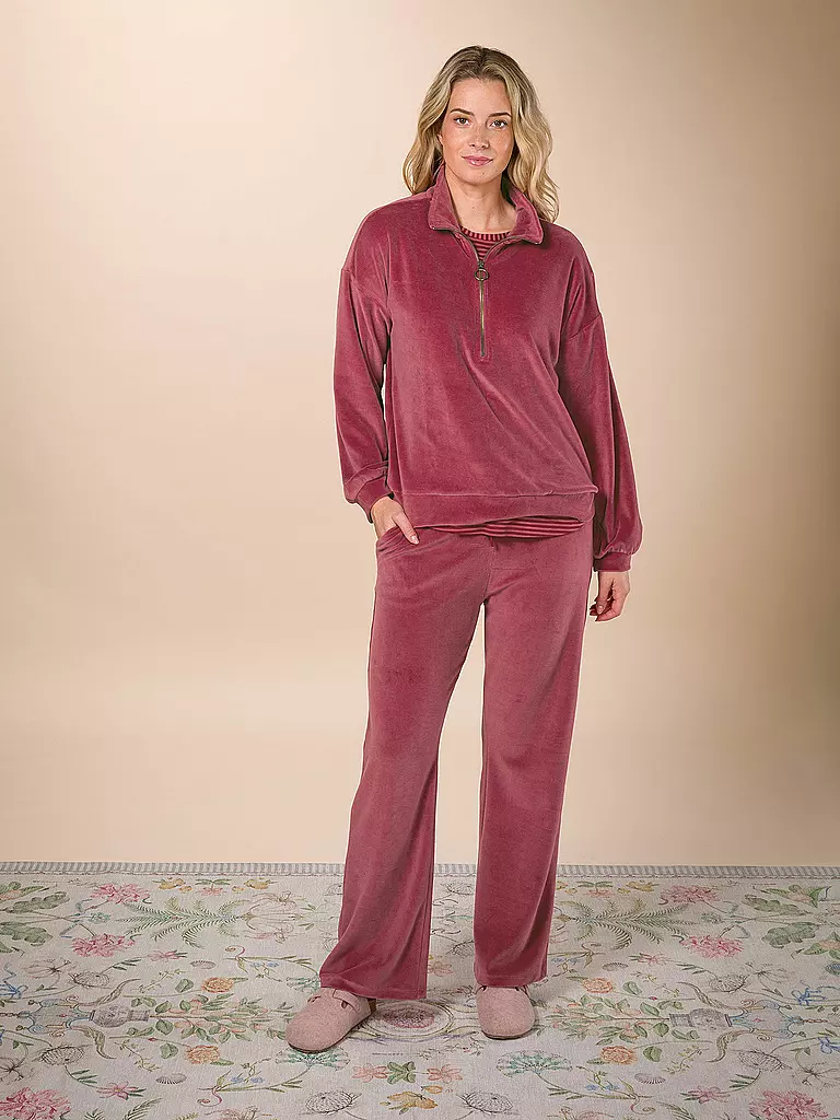 PIP STUDIO | Loungehose VELVET BRITTA | beere