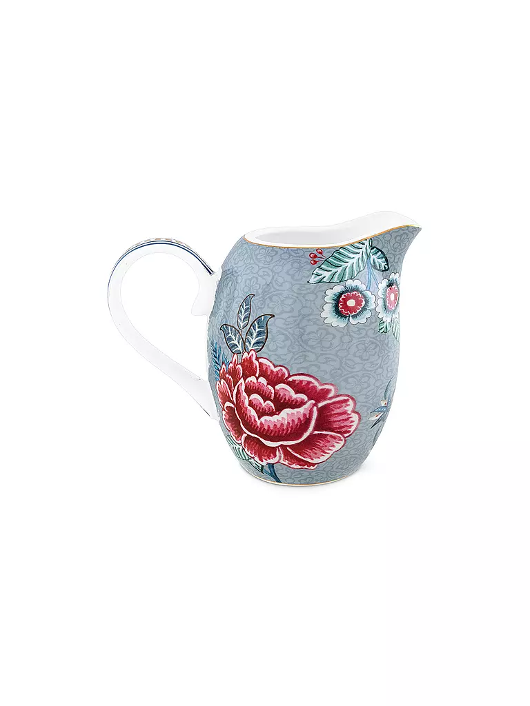 PIP STUDIO | Milchkännchen 250ml FLOWER FESTIVAL Light Blue | hellblau