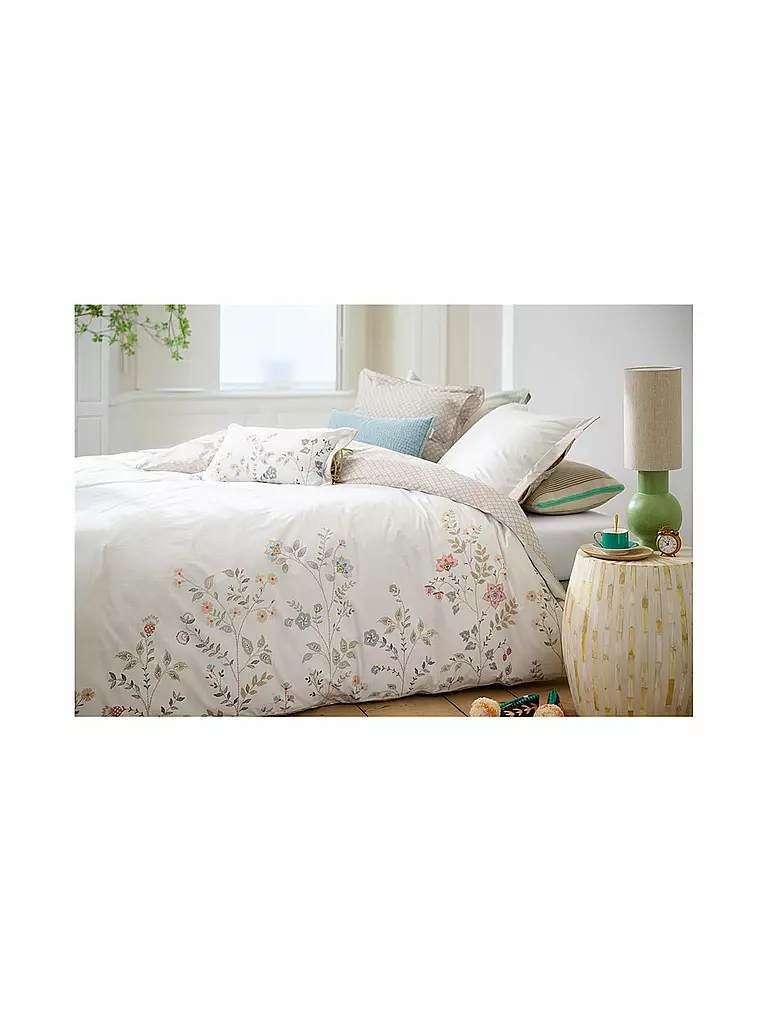 PIP STUDIO | Perkal Bettwäsche CAMPO DE FLORES 70x90cm/140x200cm Off White | weiss