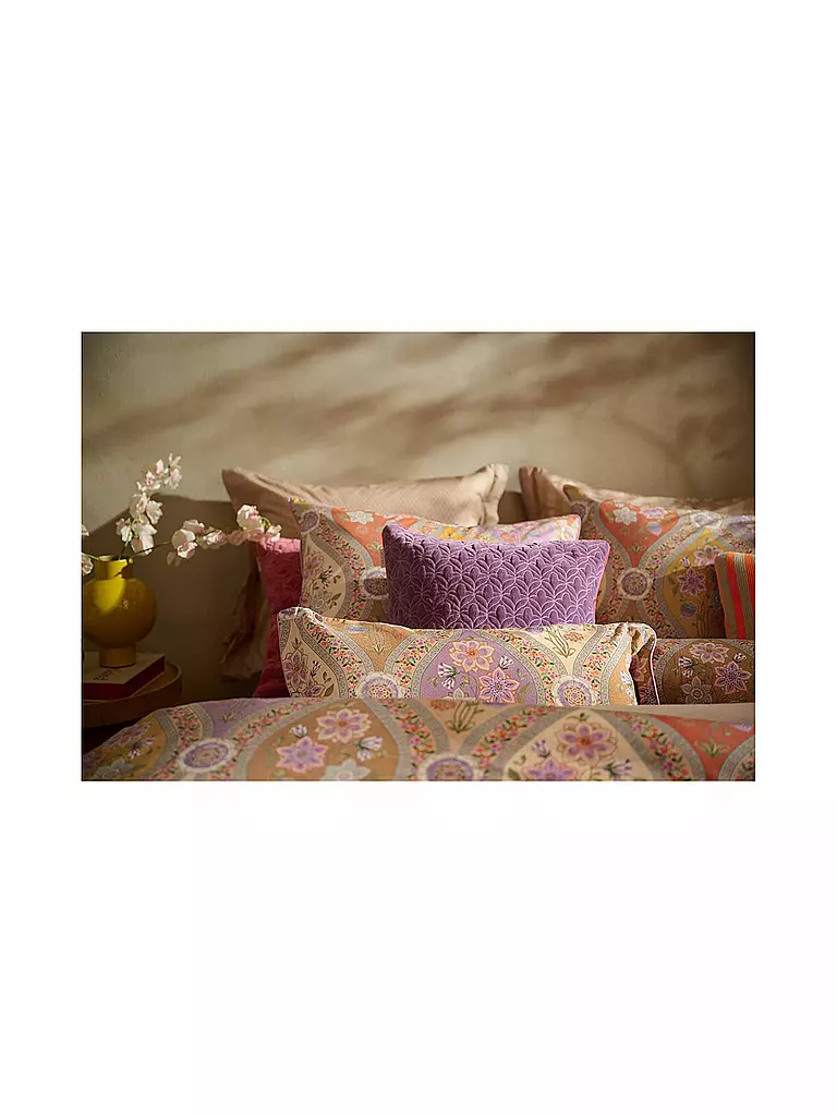 PIP STUDIO | Perkal Bettwäsche ORNAMENTO RAMO 70x90cm/140x200cm Multi | weiss