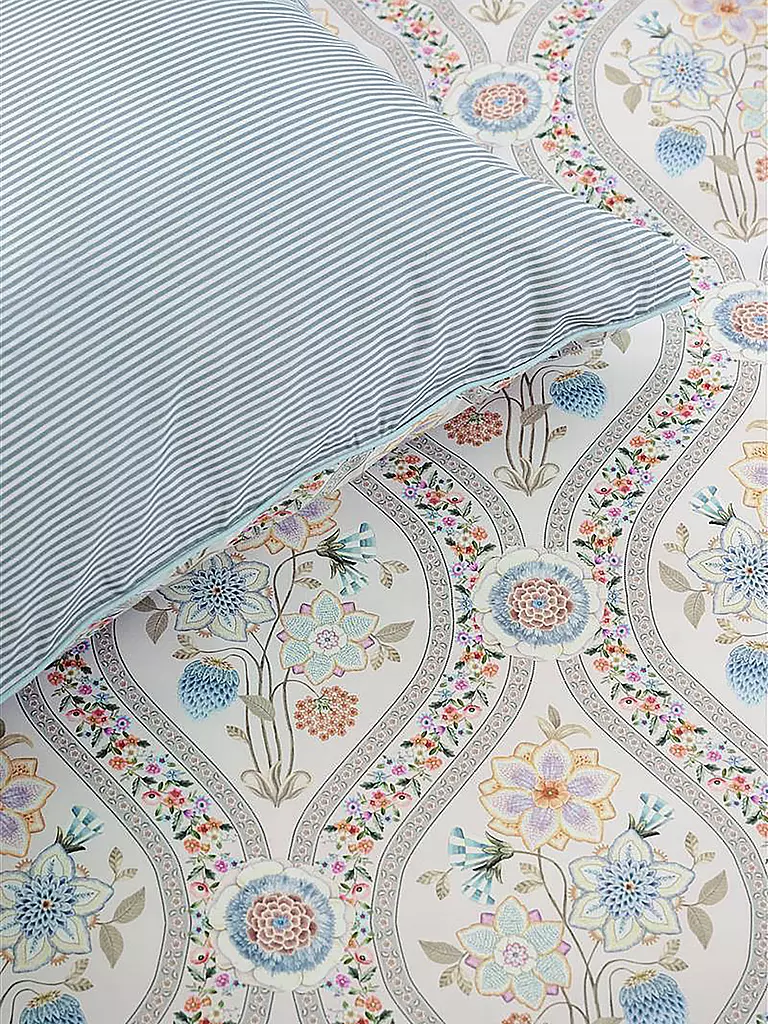 PIP STUDIO | Perkal Bettwäsche ORNAMENTO RAMO 70x90cm/140x200cm White | bunt