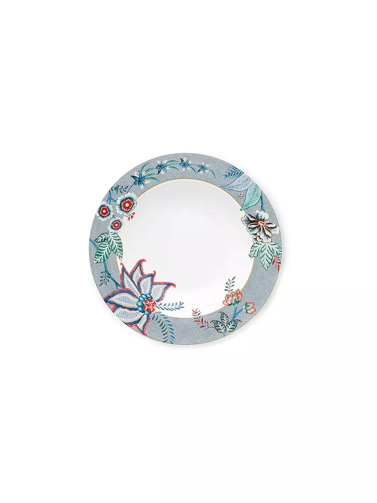 PIP STUDIO | Suppenteller 21,5cm FLOWER FESTIVAL Light Blue | hellblau