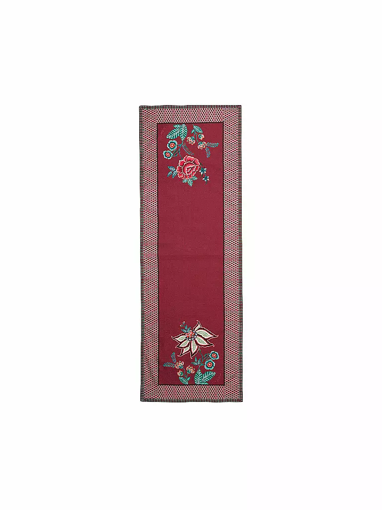 PIP STUDIO | Tischläufer 50x150cm FLOWER FESTIVAL dark pink | beere