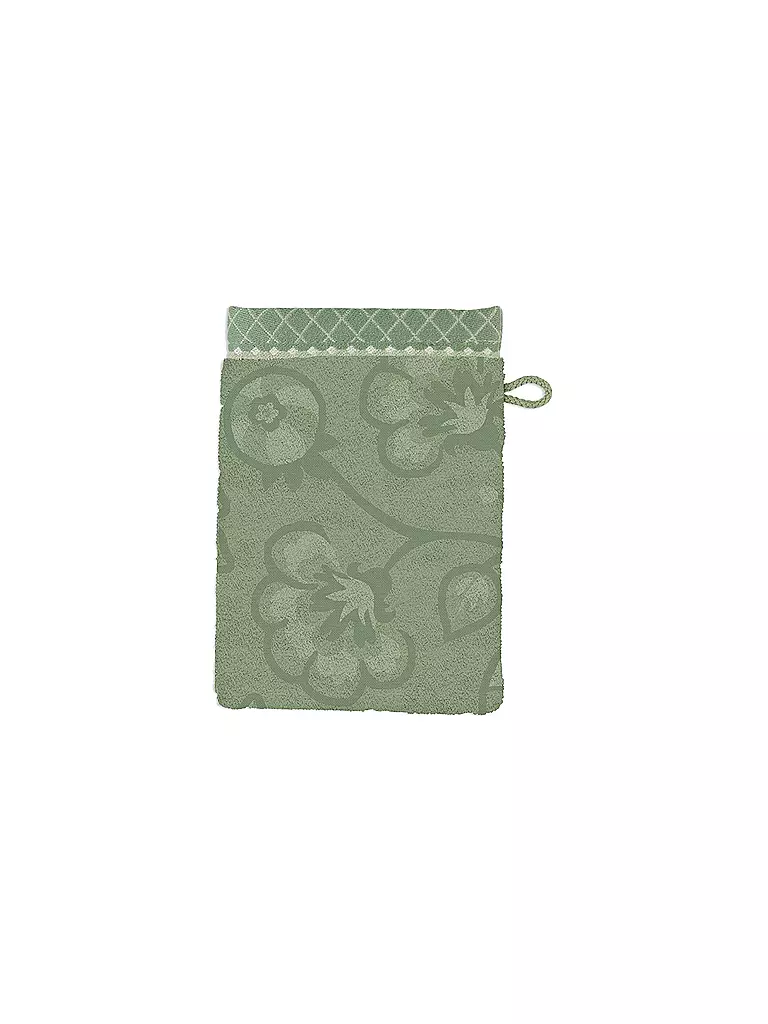 PIP STUDIO | Waschhandschuh  JASMIN JACQUARD 16x22cm Green | grün