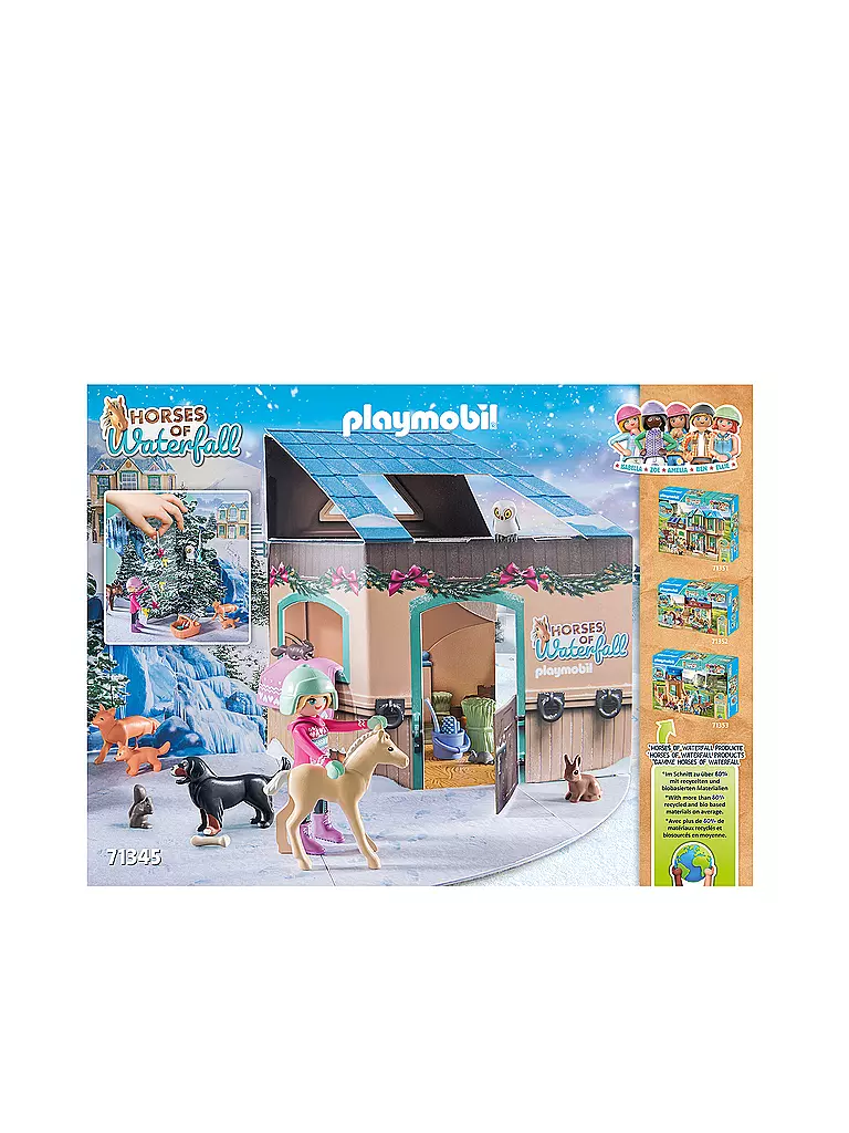 PLAYMOBIL | Adventskalender Pferde: Weihnachtliche Schlittenfahrt 71345 | keine Farbe