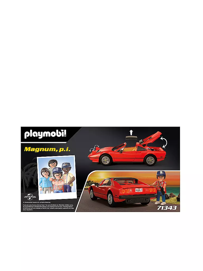 PLAYMOBIL | Magnum, p.i. Ferrari 308 GTS Quattrovalvole | keine Farbe