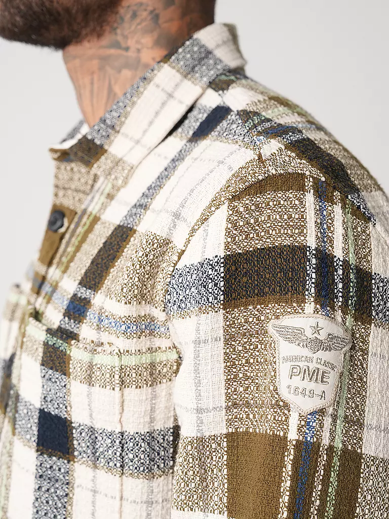 PME LEGEND | Overshirt  | olive