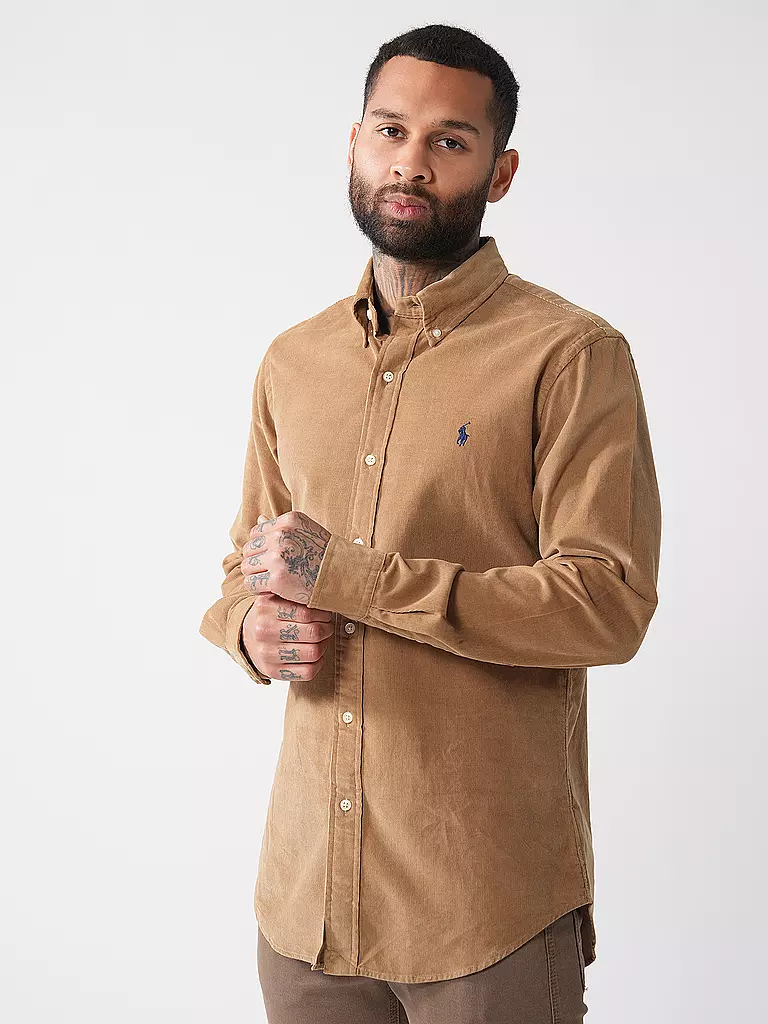 POLO RALPH LAUREN | Cordhemd Slim Fit | camel