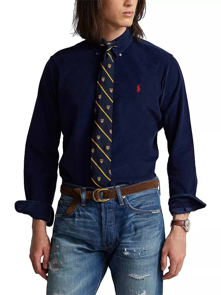 POLO RALPH LAUREN | Cordhemd Slim Fit | dunkelblau