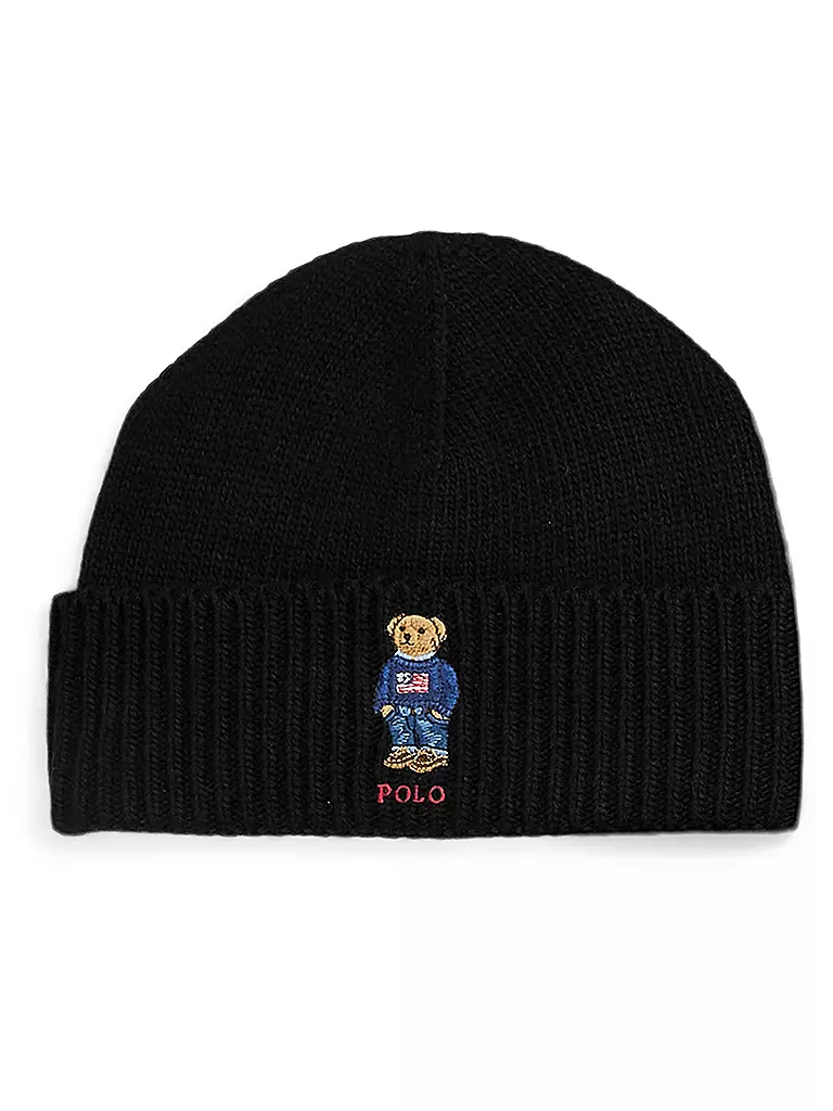 POLO RALPH LAUREN | Geschenkset Mütze und Schal | schwarz