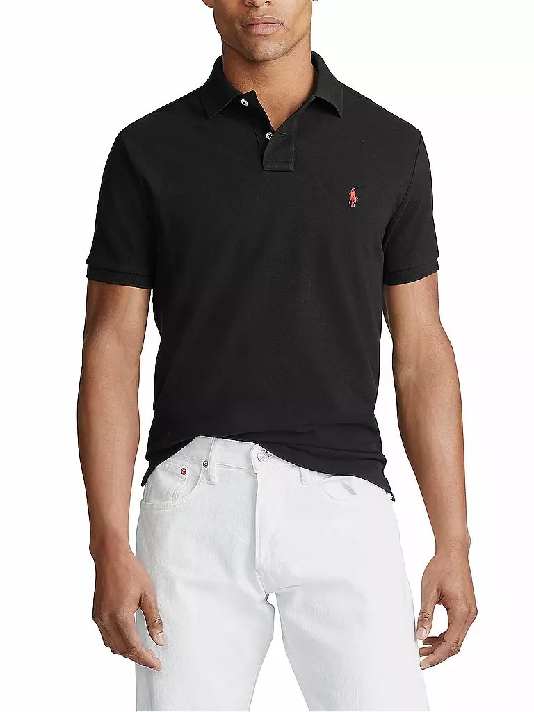 POLO RALPH LAUREN | Poloshirt Custom Slim Fit | schwarz