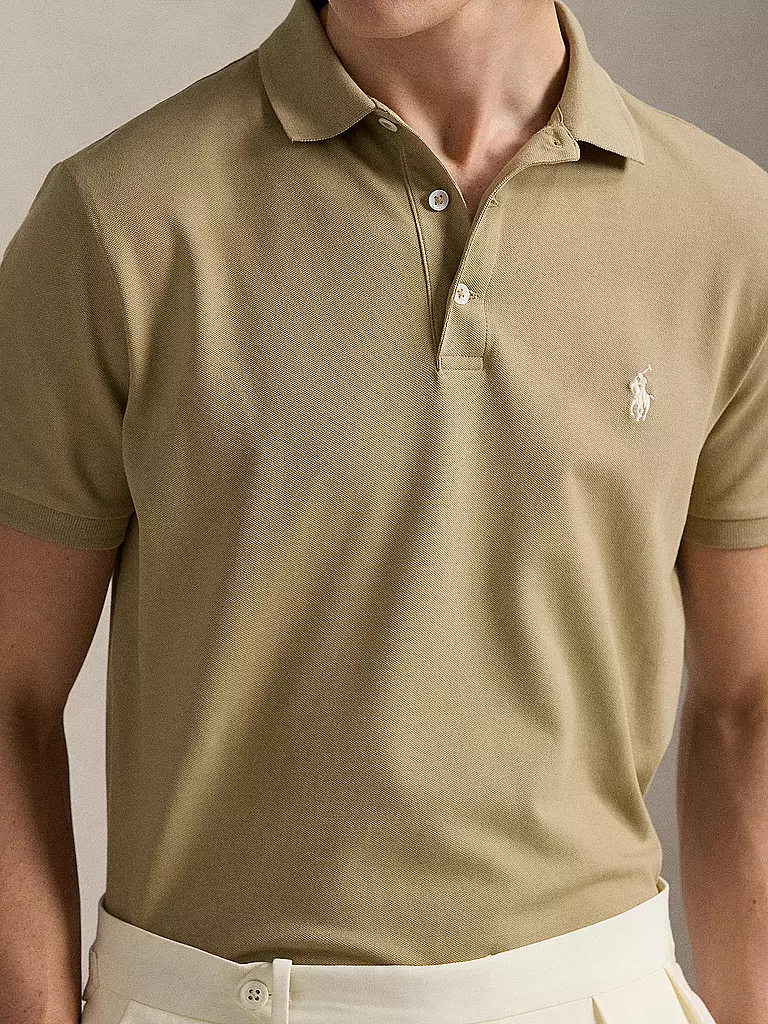 POLO RALPH LAUREN | Poloshirt Custom Slim Fit | hellgrau